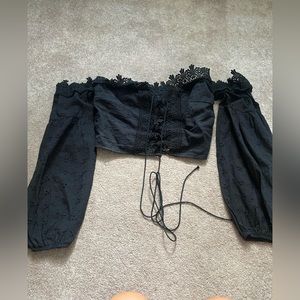 Shein Off the Shoulder Long Sleeve top